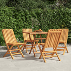 Gartenstühle 4 Stk. Klappbar 47x47x89 cm Massivholz Teak