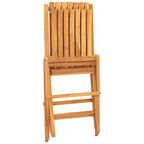 Gartenstühle 8 Stk. Klappbar 47x47x89 cm Massivholz Teak