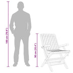 Gartenstühle 4 Stk. Klappbar 61x67x90 cm Massivholz Teak