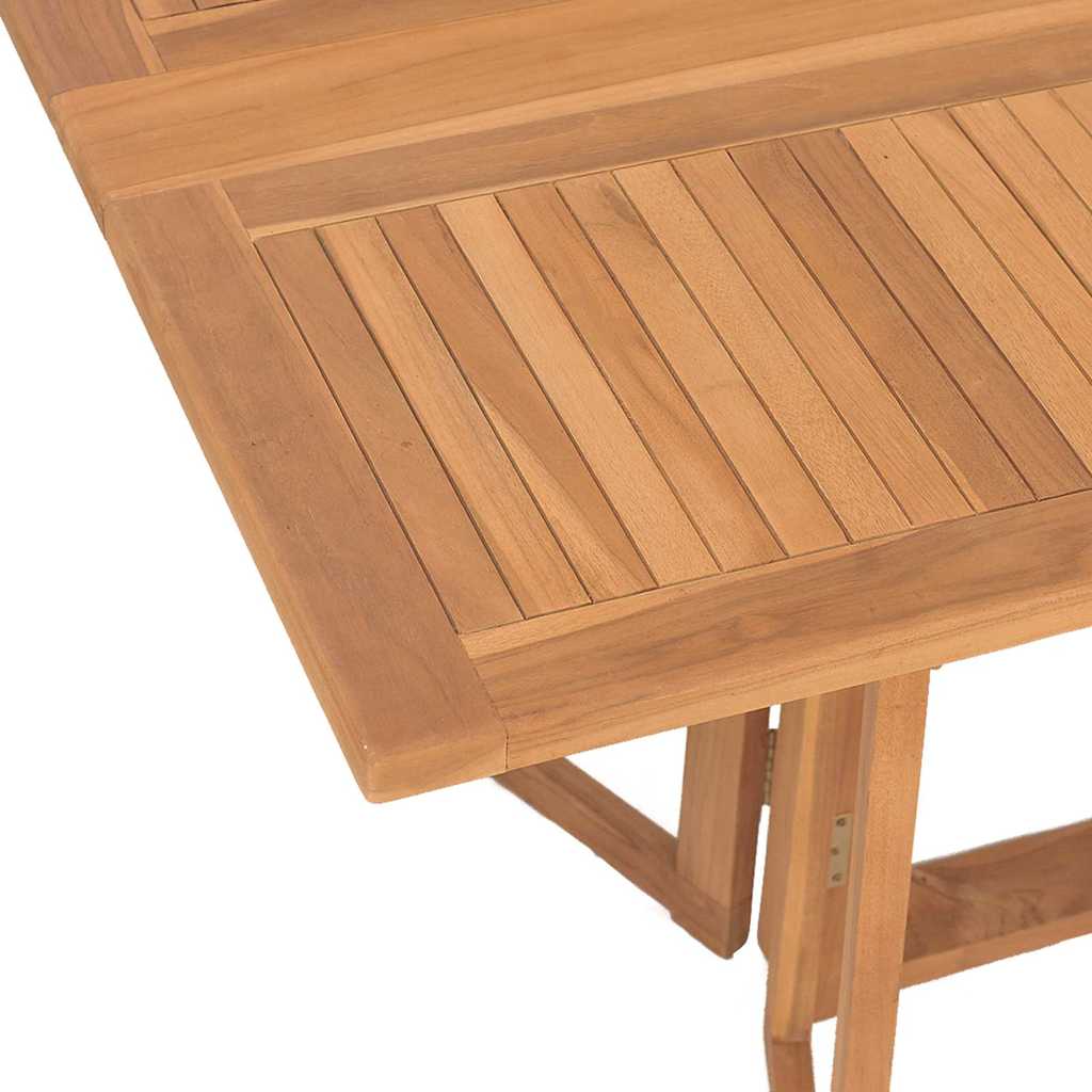 Garten Essgruppe 7 pcs Braun Massivholz Teak
