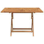 Gartentisch Klappbar 110x110x75 cm Massivholz Teak