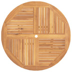 Gartentisch Klappbar Ø 110x75 cm Massivholz Teak