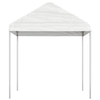 Pavillon mit Dach Weiß 6,69x2,28x2,69 m Polyethylen