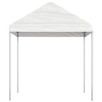 Pavillon mit Dach Weiß 11,15x2,28x2,69 m Polyethylen