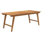 Gartentisch 200x90x75 cm Massivholz Akazie