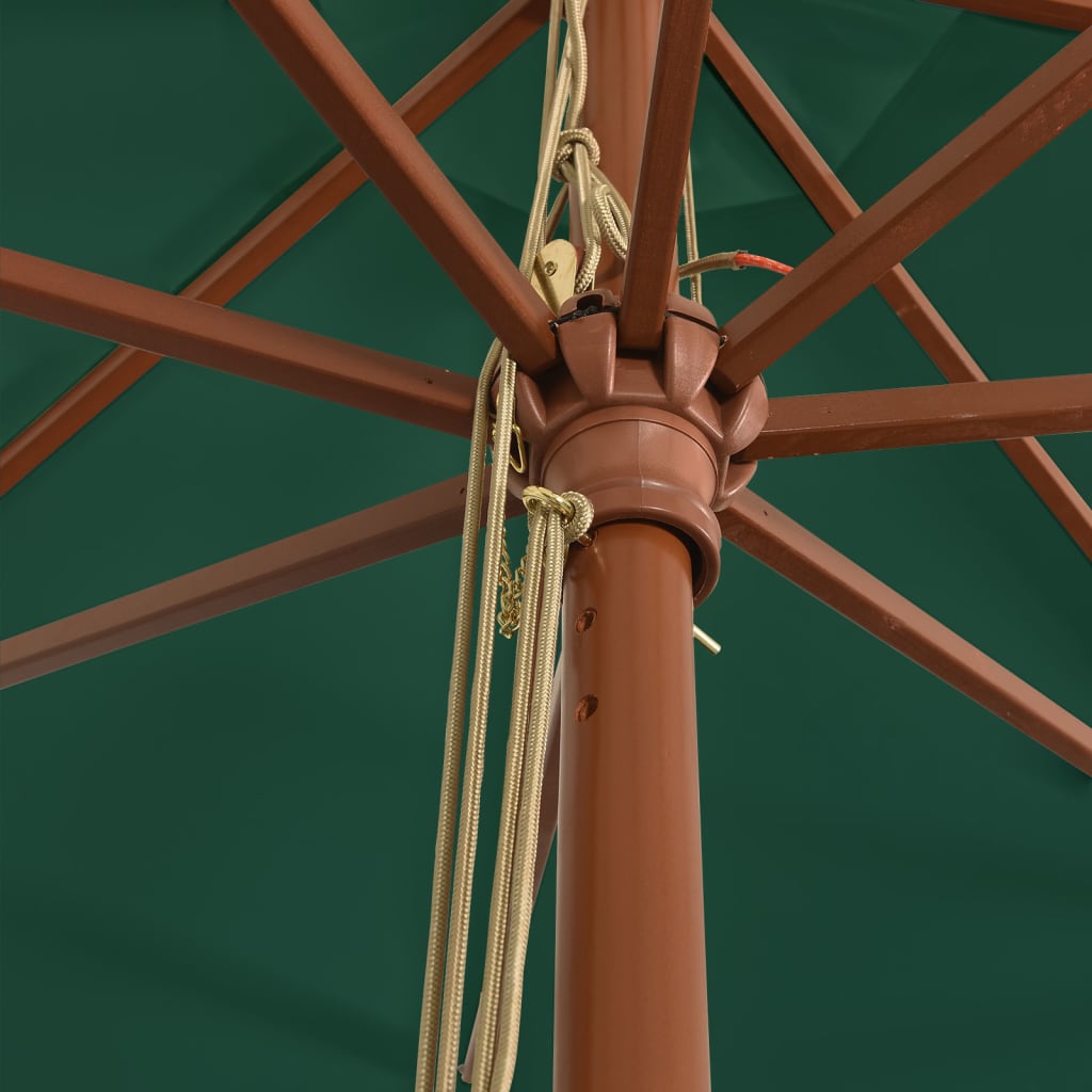 Sonnenschirm mit Holzmast 400x273 cm