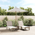 Sonnenschirm mit Holzmast Sandfarben 198x198x231 cm
