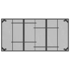 Gartentisch Anthrazit 165x80x72 cm Stahlgitter