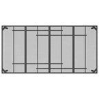 Gartentisch Anthrazit 200x100x72 cm Stahlgitter