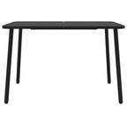 Gartentisch Anthrazit 110x80x71 cm Stahl