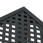 Gartentisch Anthrazit 50x50x72 cm Stahl