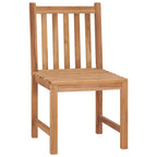 5-tlg. Garten-Essgruppe Massivholz Teak