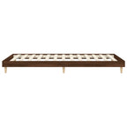 Bettgestell ohne Matratze Braun Eiche 100x200 cm Holzwerkstoff