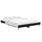 Bettgestell Schwarz 140x190 cm Holzwerkstoff