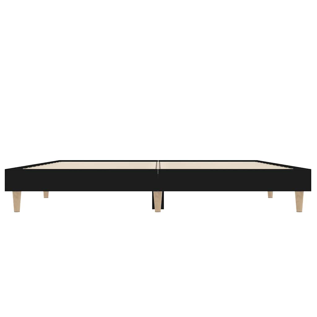 Bettgestell Schwarz 120x190 cm Holzwerkstoff