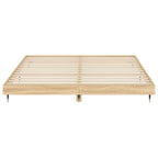 Bettgestell ohne Matratze Sonoma-Eiche 120x200 cm Holzwerkstoff
