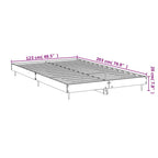 Bettgestell ohne Matratze Sonoma-Eiche 120x200 cm Holzwerkstoff
