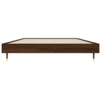 Bettgestell ohne Matratze Braun Eiche 90x190 cm Holzwerkstoff