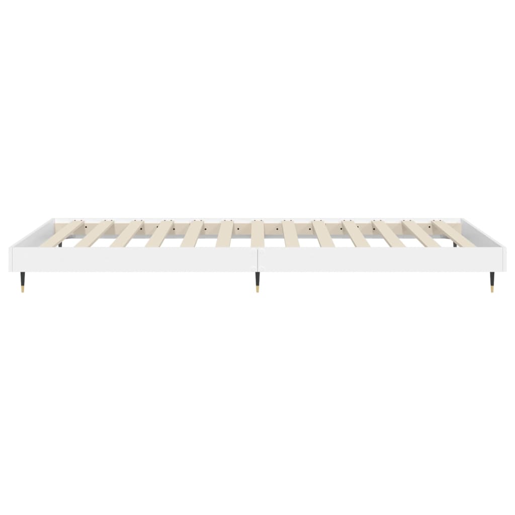 Bettgestell Weiß 75x190 cm Holzwerkstoff