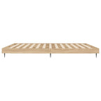 Bettgestell ohne Matratze Sonoma-Eiche 200x200 cm Holzwerkstoff