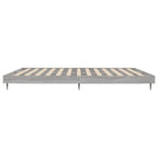 Bettgestell ohne Matratze Grau Sonoma 180x200 cm Holzwerkstoff
