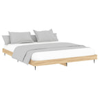 Bettgestell ohne Matratze Sonoma-Eiche 120x200 cm Holzwerkstoff