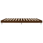 Bettgestell ohne Matratze Braun Eiche 120x200 cm Holzwerkstoff