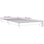 Bettgestell Schwarz 100x200 cm Holzwerkstoff