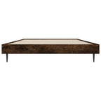 Bettgestell ohne Matratze Räuchereiche 100x200 cm Holzwerkstoff