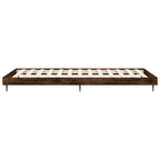 Bettgestell ohne Matratze Räuchereiche 90x200 cm Holzwerkstoff