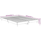 Bettgestell ohne Matratze Sonoma-Eiche 140x190 cm Holzwerkstoff