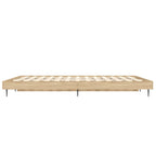 Bettgestell Sonoma-Eiche 135x190 cm Holzwerkstoff