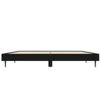 Bettgestell Schwarz 120x190 cm Holzwerkstoff