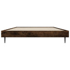 Bettgestell ohne Matratze Räuchereiche 90x190 cm Holzwerkstoff