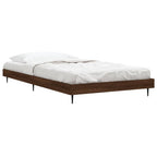 Bettgestell ohne Matratze Braun Eiche 90x190 cm Holzwerkstoff
