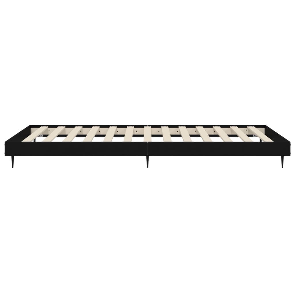 Bettgestell Schwarz 75x190 cm Holzwerkstoff