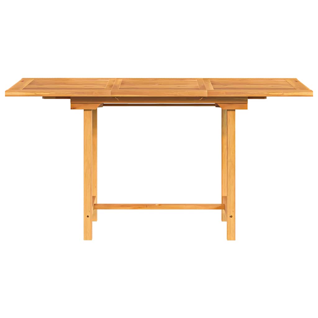Gartentisch Ausziehbar 110-160x80x75 cm Massivholz Teak