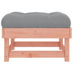 Gartenhocker mit Kissen Massivholz Douglasie
