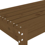 Gartenbank Honigbraun 80x38x45 cm Massivholz Kiefer