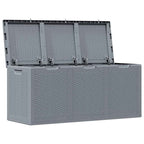 Gartenbox Grau PP Rattan 270 L