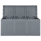 Gartenbox Grau PP Rattan 270 L