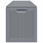 Gartenbox Grau PP Rattan 270 L