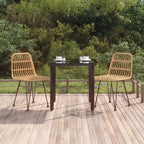 3-tlg. Garten-Essgruppe Poly Rattan