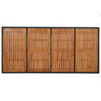 9-tlg. Garten-Essgruppe mit Kissen Schwarz Poly Rattan