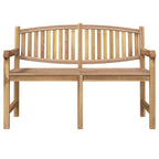 Gartenbank 149,5x60x90 cm Massivholz Teak