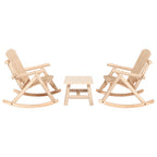 3-tlg. Garten-Lounge-Set Massivholz Fichte