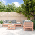 6-tlg. Garten-Lounge-Set Massivholz Douglasie