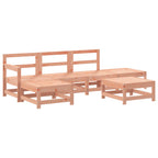 6-tlg. Garten-Lounge-Set Massivholz Douglasie
