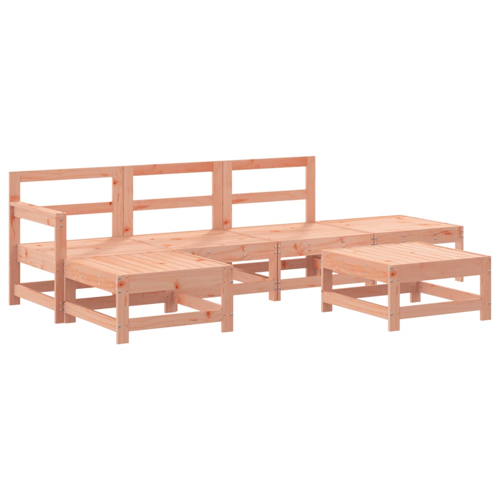 6-tlg. Garten-Lounge-Set Massivholz Douglasie