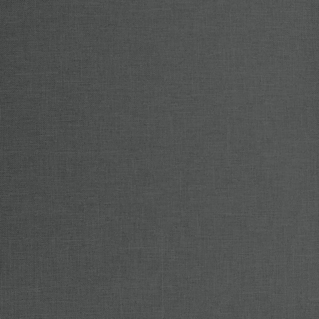 4-tlg. Garten-Lounge-Set mit Kissen Anthrazit Stahl